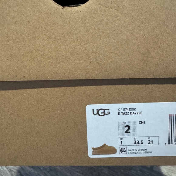 Brand New UGG Tazz Dazzle Kids Slippers 1174130K-CHE - Picture 7 of 9